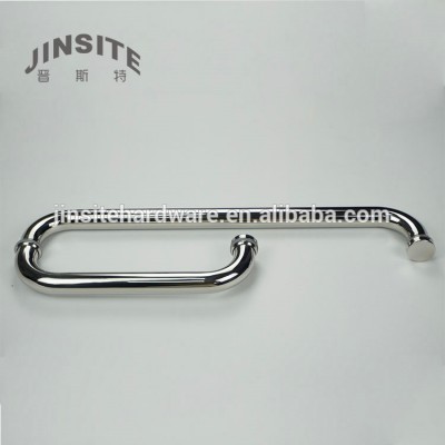 high quality glass sliding door handle for shower room